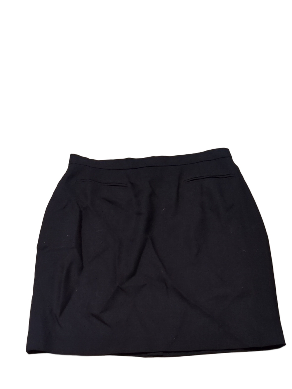 Banana Republic Made In Italy Black Wool Pencil Skirt Size 14